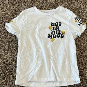 Not In The Mood Smiley Face T-shirt for Women